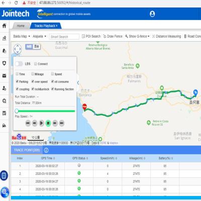 중국 모바일 어플리케이션 지원과 JT1000 2008 화물 차량 관리 수송 수단 추적 시스템 판매용