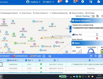 중국 온라인 수송 수단 추적 시스템, 소프트웨어를 추적하는 윈도우 2008 GPS 차량 판매용
