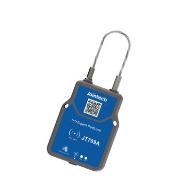 China SMS RFID Smart Bluetooth Padlock 100mA GPS Tracking Padlock For Van Truck for sale