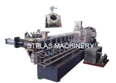 China Co Rotating Twin Screw Extruder For Polymer Compounding / Filler Masterbatch for sale