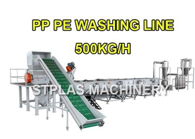 China PP PE Plastic Crushing Washing Recycling Machine For Waste Bottles / Bags / Films for sale