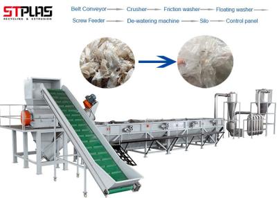 China OEM LDPE PP PE Film Washing Line Scrap Recycling Production Semi Automatic for sale