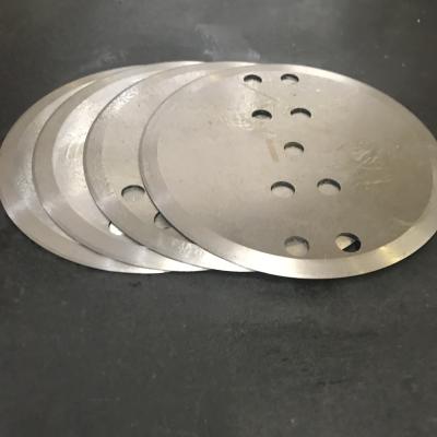 China With high wear resistance disc circular blades for cutting paper, pvc and film for sale