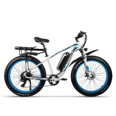 China 1000 Watt Mountain Electric Bikes Mens 48V 17AH Fat 26in 4.0 for sale