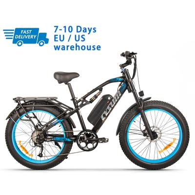 China US EU STOCK 26 Inch Fat Tire Ebike 1000w 4 Tire 17Ah Big Lithium Battery All Terrain Electric for sale