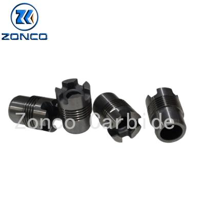 China Customized Tungsten Carbide Cross Groove Threaded Nozzle As PDC Drilling Bits en venta