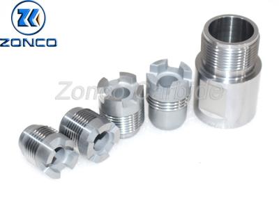 China Wear Resistance E Carbide Threaded Nozzle For PDC Bits In Cross Shape for sale