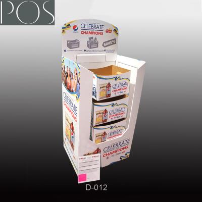 China Food packing corrugated dumpbin unit display stand for sale