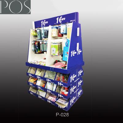 China Floor display rack with hooks for advertising for sale