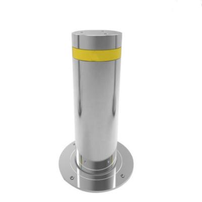 China Highlighted LED Adjustable Impact Automatic Rising Bollards Post 304 SS Anti - Terrorist for sale