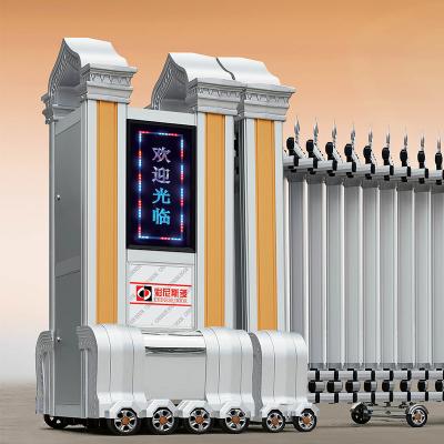 China Industrial Electric Motors Retractable Electric Gate 680mm Width for sale