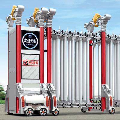 China Altura retractable automática de la puerta 1700m m de la calzada de lujo del hierro labrado en venta