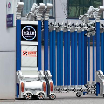 China 17m / min Electric Folding Sliding Gate Automatic Retractable Stainless Steel 201 304 for sale