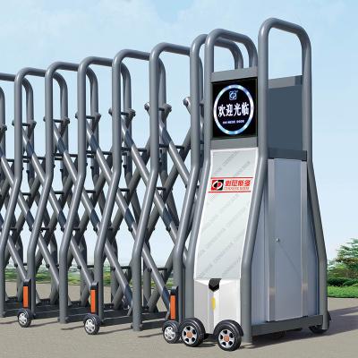 Chine Extérieur escamotable motorisé électrique d'acier inoxydable de Gate Accordion Doors de barrière à vendre
