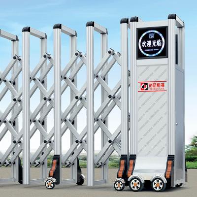 China Puerta residencial automática de puerta plegable retráctil eléctrica de aluminio en venta