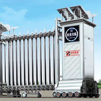 China Porta retrátil automática dobrável de aço inoxidável para faculdades à venda
