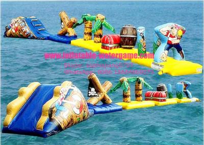 China Summer Sports Waterproof Inflatable Water Obstacle Course Hot Air Welding for sale