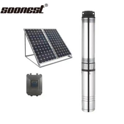 China 3Hp Hybrid Ac/Dc Solar Submersible Pump Solar Deep Well Solar Pump Submersible Centrifugal Pump for sale