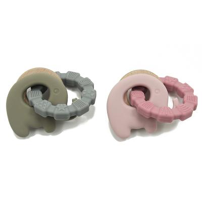 China Easy Grip Shapes OEM Organic Teething Ring For Little Hands for sale