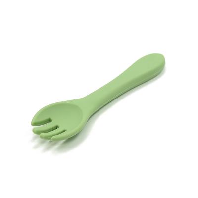 China Soft FSC Certified Baby Silicone Fork BPA Lead Phthalate Free for sale