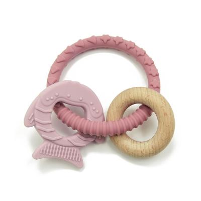 China Chewable Bangle Beads Toy Soothe Gums Silicone Teethers For Toddlers for sale