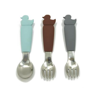 China BPA Free Baby Silicone Fork for sale