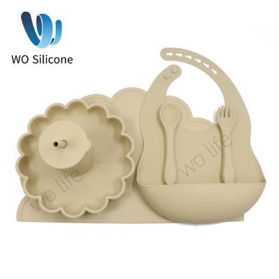 China Waterproof BPA Free Self Feeding Silicone Tableware With CPC for sale