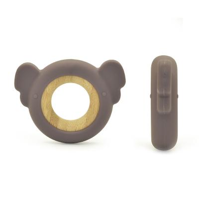 China NUBY Natural Wooden Silicone Teether Koala Shape BPA Free for sale