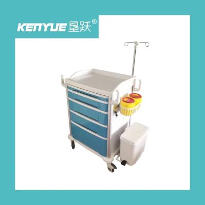 China Medical furniture ABS plastic ambulance hospital ambulance blue for sale