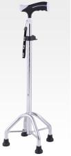 China Aluminum Adjustable Walking Sticks Four - Legged Knee Crutch For Elderly 0.6kg for sale