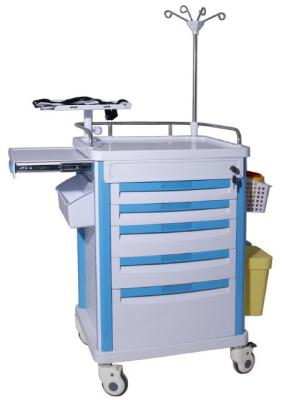 China ABS Utility Equipment Emergency Crash Cart Furniture OEM Design With Trash Can for sale