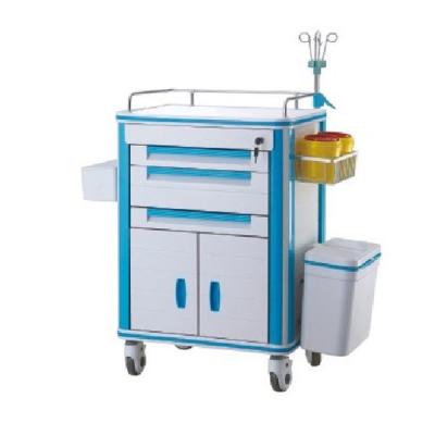 China Drug Delivery Medical Trolley Cart Hospital Emergency Crash Anaesthesia for sale
