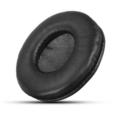 China Color negro reutilizable práctico de cuero respirable de los pad de oído del auricular en venta