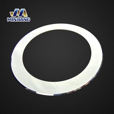 China Silver Packing Machine Cutting Blade Wear Resistant Round Slitter Blades for sale