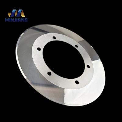 China Lithium Electrode Battery Industry Tungsten Carbide Rotary Slitter Blades Grinding for sale