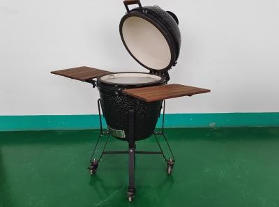 China 21.5inch Ceramic BBQ Grill Kamado,  BBQ, Bamboo Handle, AL top vent for sale