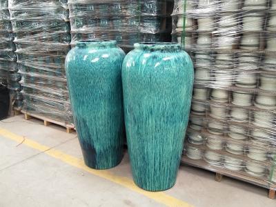 China Outdoor Ceramic Terracotta Pots Planters GW1244 S/2 en venta