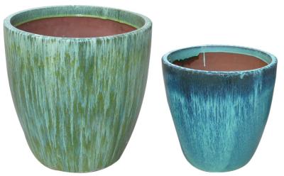 China Los potes de cerámica al aire libre GW1209 fijaron 4 en venta