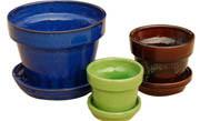 China Indoor Ceramic Pots, Implantation Pots GW2257 Set 3 for sale