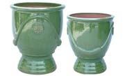Chine Les pots en céramique extérieurs GW8592 ont placé 3 à vendre