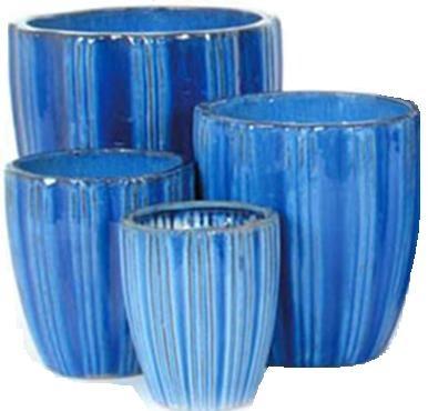 China Outdoor Ceramic Terracotta Pots Planters GW8861 Set 4 for sale