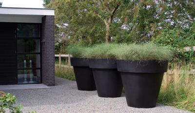 China Fiber Clay Pots, outdoor pots, garden pots TR13 Tall Cube Planter Box for sale