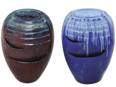 China Fuente de cerámica roja, potes de cerámica GW8745 //al aire libre o interior usado en venta