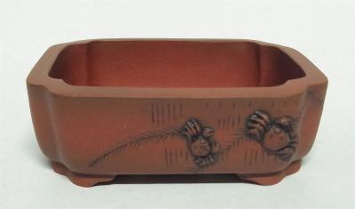 China Zhangsi Yitao Zisha Bonsai Pots, Mini Bonsai Pots, Hand work Pots ZZS058 for sale
