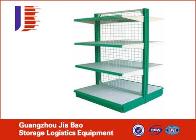 China Perforated Punched Backpanel Supermarket Display Racks For Heavy Item With Spray for sale