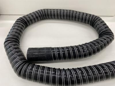 China 75mm Fume Extractor Accessories Black Welding Fume Extraction Hose for sale