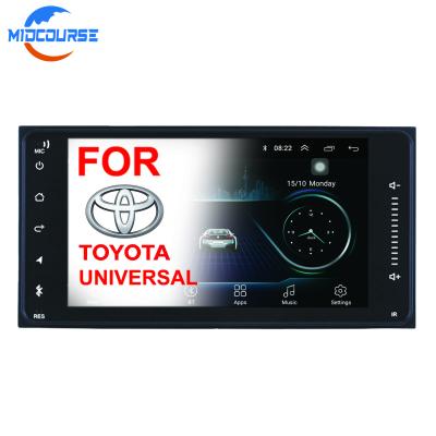China Carro estereofônico Media Player Bluetooth do sistema do jogador de 2 multimédios do carro do ruído para Toyata à venda