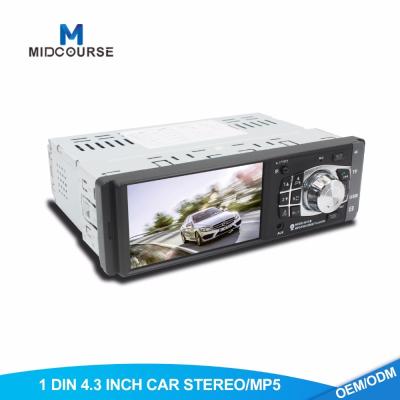 China 1GB 1 Din Car Stereo With Backup Camera TFT LCD Screen MP5 Multimedia Support for sale