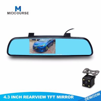China Exhibición impermeable del espejo de la vista posterior del coche del espejo de la vista posterior del monitor en venta