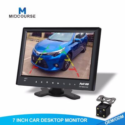 China Monitor do écran sensível do Lcd do painel do carro de TFT LCD de 7 polegadas com a câmera de vista traseira à venda